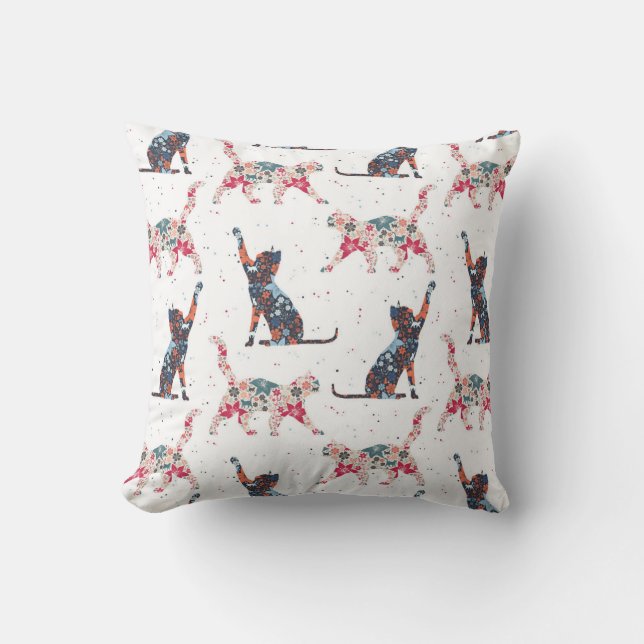 Almofada Floral Cats (Frente)