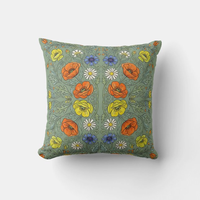Almofada Floral Citrus Burst (Frente)