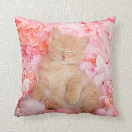 Almofada Floral cor-de-rosa pequeno de Linus