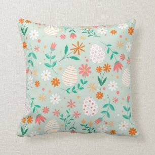 Almofada Floral de Ovos de felz pascoa