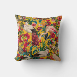 ALMOFADA FLORAL E AVES XVIII