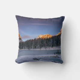 Almofada Floral Elegante Cor-de-rosa branca Olhem para o pô