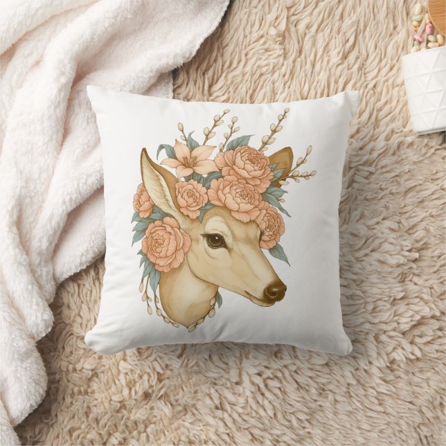 Almofada Floral Fawn - Espírito Gentil da Natureza (Cobertor)