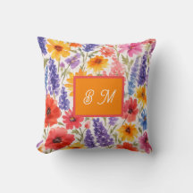 floral floral de verão brilhante colorido