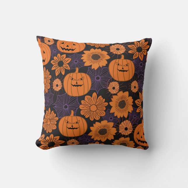 Almofada Floral Halloween (Frente)