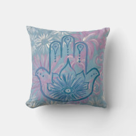 Almofada Floral Hamsa Travesseiro