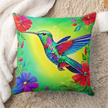 Floral Hummingbird Art Design