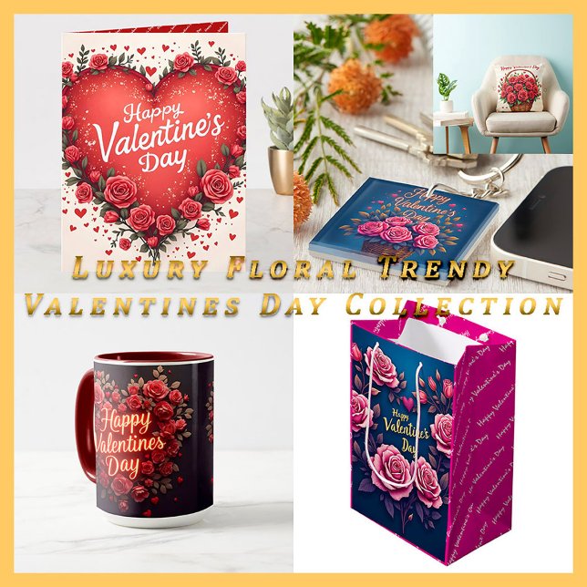 Almofada Floral Luxury Beautiful Love Modern Collection (Criador carregado)