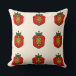 Almofada Floral Mandala Art<br><div class="desc">This decorative square pillow features a bold floral mandala pattern. The intricate details and rich red and green tones create a stunning visual centerpiece,  perfect for adding a touch of elegance to your sofa or armchair.</div>