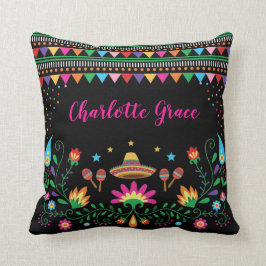 Almofada Floral mexicano do teste padrão dos confetes da