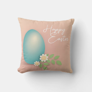 Almofada Floral pastel de ovo felz pascoa