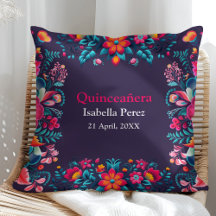 Floral Quinceanera Roxo Mexicana Festa de Aniversá