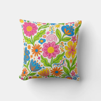 Almofada Floral Retro Bloom