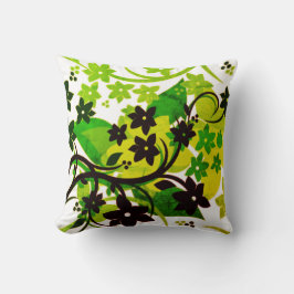 Almofada [Floral Retro] Design Gráfico Botânico de 1974