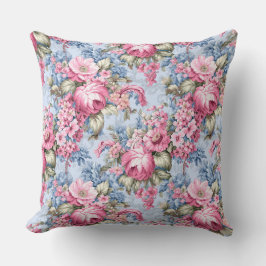 Almofada Floral Rosa Vintage 