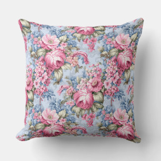 Almofada Floral Rosa Vintage