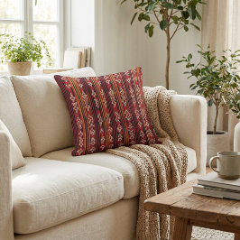 Almofada Floral rustic geometric botanical boho pattern