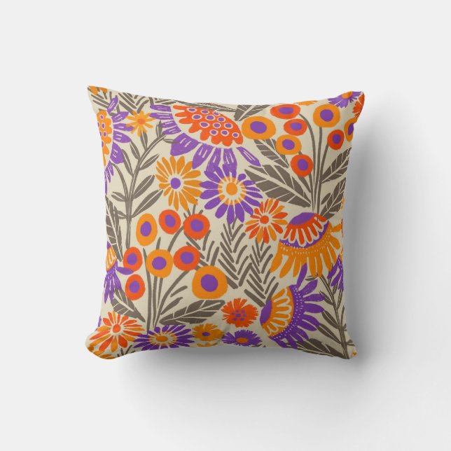 Almofada Floral Tropical Negrito (Frente)