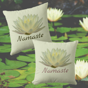 Almofada Floral Verde Amarelo-Amarelo-Lotus Lotus Pastel