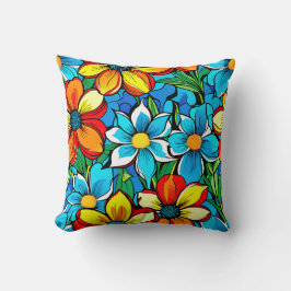 Almofada Floral Vibrante 