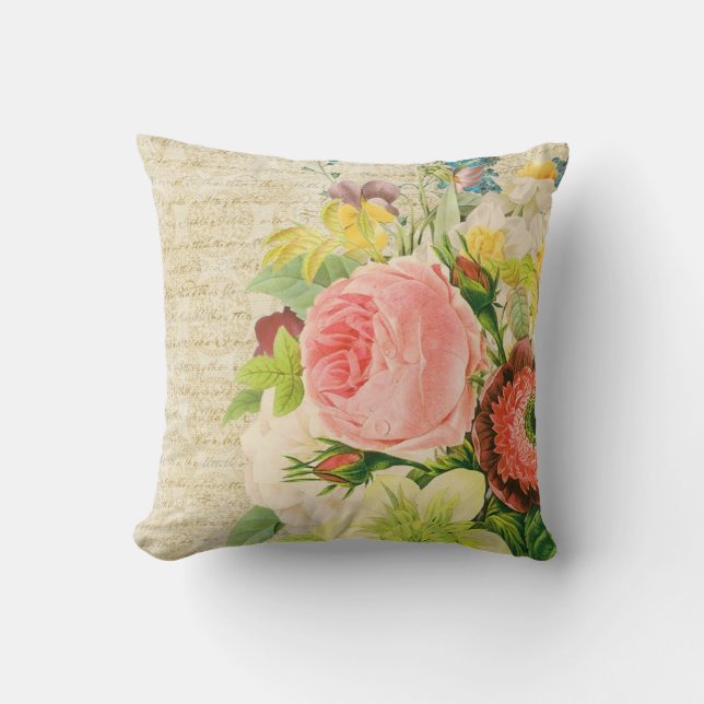 Almofada Floral Vintage (Frente)