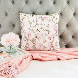 Almofada Floral Vintage Chinoiserie