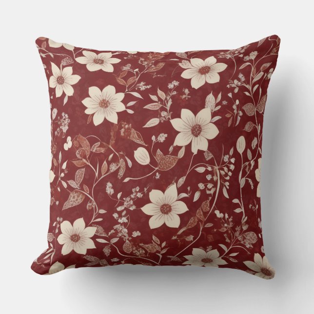 Almofada Floral Vintage Romântico (Frente)