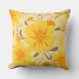 Almofada Flores Amarelas-Florais Retrovisoras