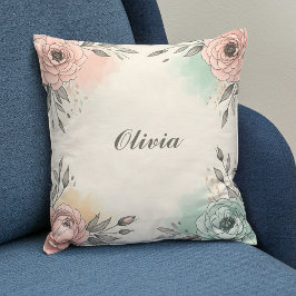 Almofada Flores Aquáticas Caçadoras