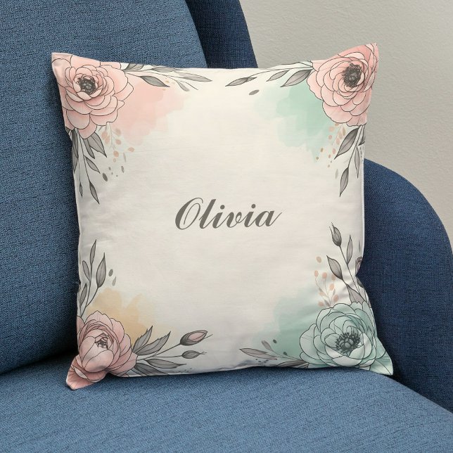 Almofada Flores Aquáticas Caçadoras (Criador carregado)