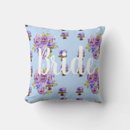 Almofada Flores Azuis Bride Cushion Decor Floral