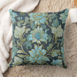 Almofada Flores Azul Teal William Morris