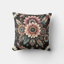 Almofada Flores Boho Noturnas
