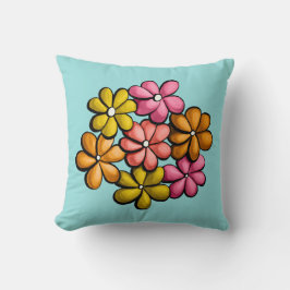 Almofada Flores bonito Coloridas Meninas
