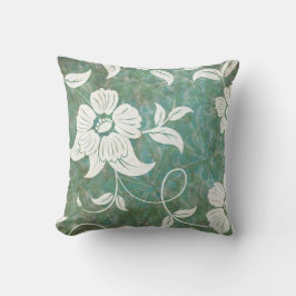 Almofada Flores Brancas Florais Antigas Vintage