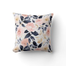 Flores Chic Azul Rosa