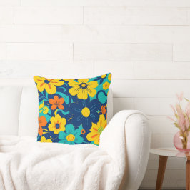 Almofada Flores Coloridas Rush Blooms-Dopamina-Estilo-Retro