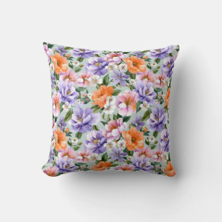 Almofada Flores Coloridas Sutil Boho flor