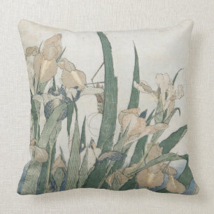 Almofada Flores da íris e gafanhoto, c.1830-31