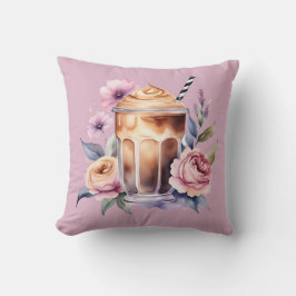 Almofada Flores de Café de Aquarela