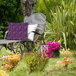 Almofada Flores de Castanho Roxo