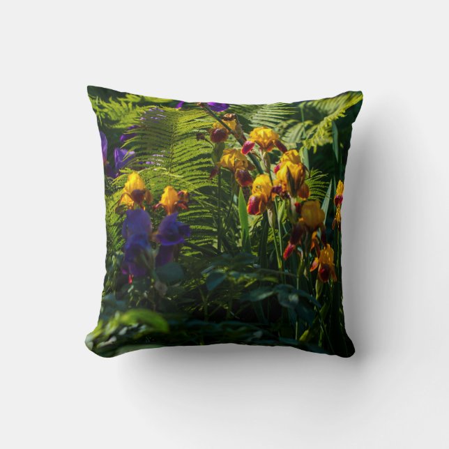 Almofada Flores de Jardim Solarino Iris Travesseiro (Frente)
