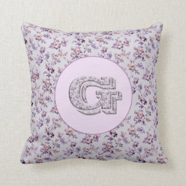 Almofada Flores de luxo Monograma G