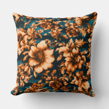 Flores de Ouro refinadas e luxuosas, folhas em azu