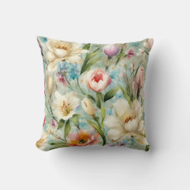 Almofada Flores de primavera no Estilo do Impressionismo