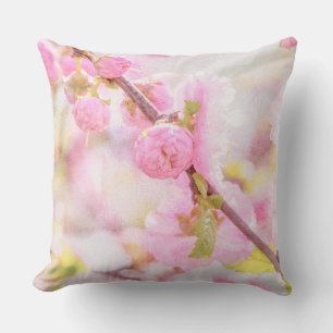 Almofada Flores de sakura rosa - Flor de cerejeira japonesa