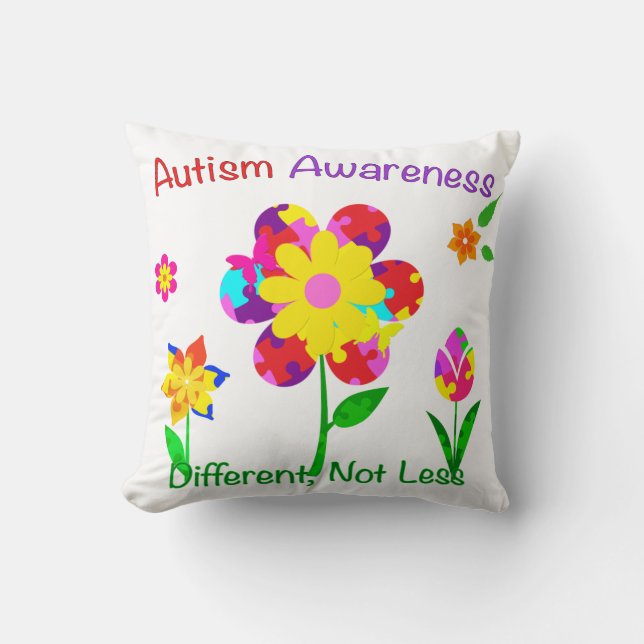 Almofada Flores de Sensibilização Autismo (Frente)