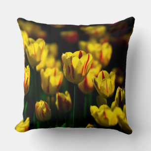 Almofada Flores de tulipas amarelas