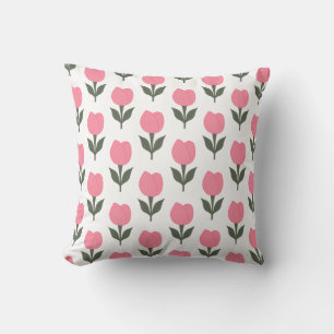 Almofada Flores de Tulipas Cutas Qualquer cor de fundo