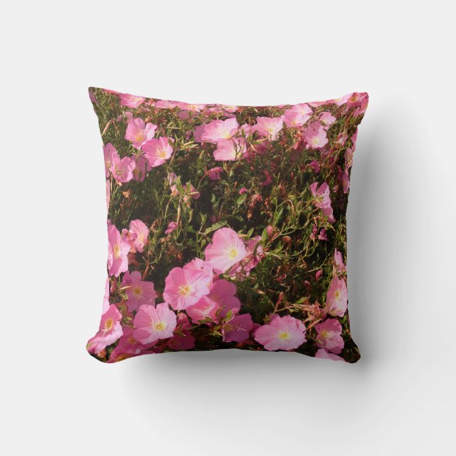 Almofada Flores de Verão rosa, Cushion Fotográfico (Frente)